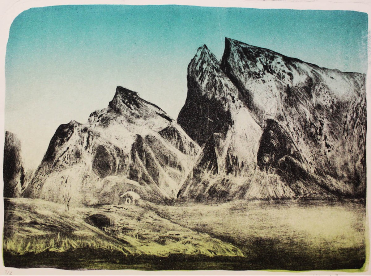 lithographie-ombline-de-benque-cabane-verte